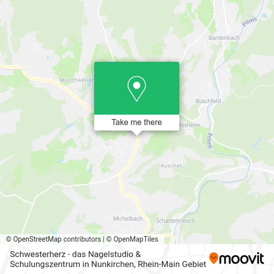 Карта Schwesterherz - das Nagelstudio & Schulungszentrum in Nunkirchen