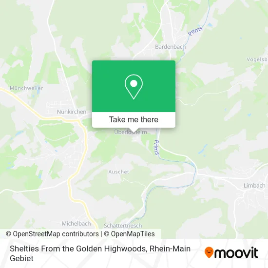Карта Shelties From the Golden Highwoods
