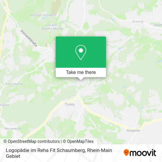 Карта Logopädie im Reha Fit Schaumberg