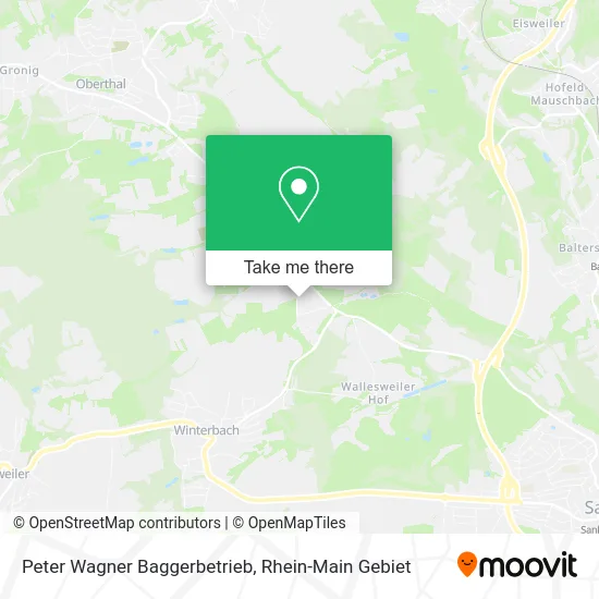 Карта Peter Wagner Baggerbetrieb