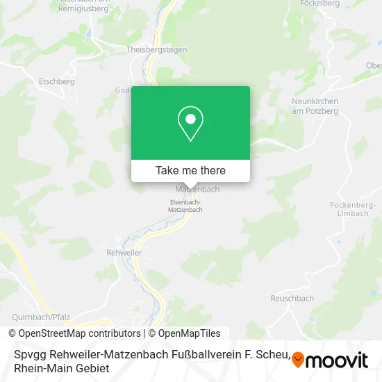 Карта Spvgg Rehweiler-Matzenbach Fußballverein F. Scheu