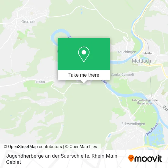 Карта Jugendherberge an der Saarschleife