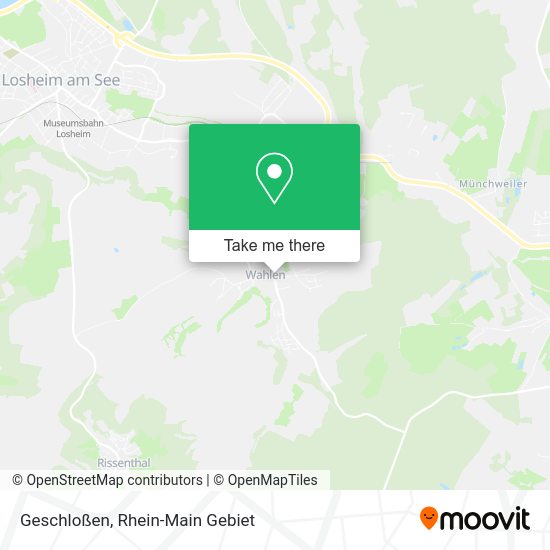 Карта Geschloßen