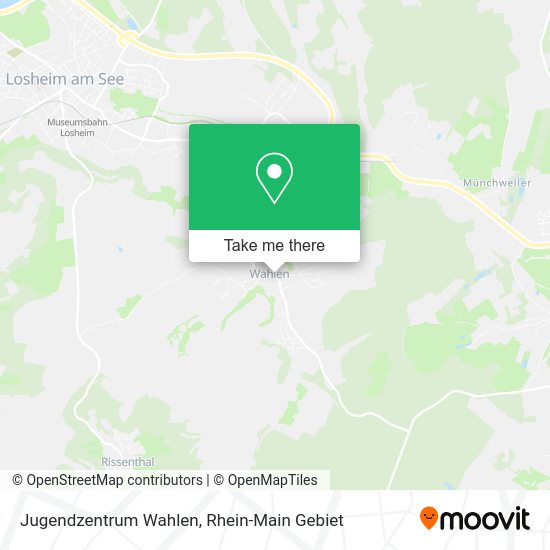 Карта Jugendzentrum Wahlen