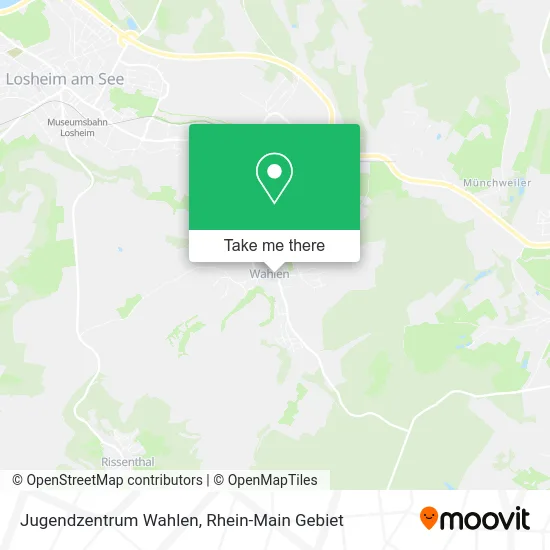 Карта Jugendzentrum Wahlen