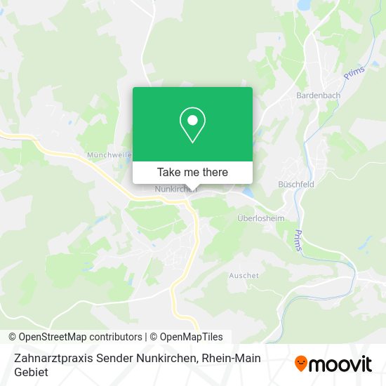 Карта Zahnarztpraxis Sender Nunkirchen