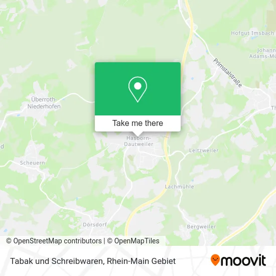 Карта Tabak und Schreibwaren