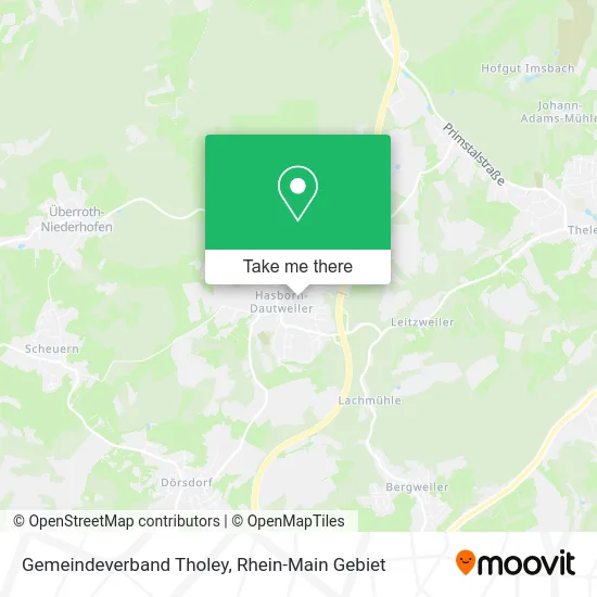 Карта Gemeindeverband Tholey