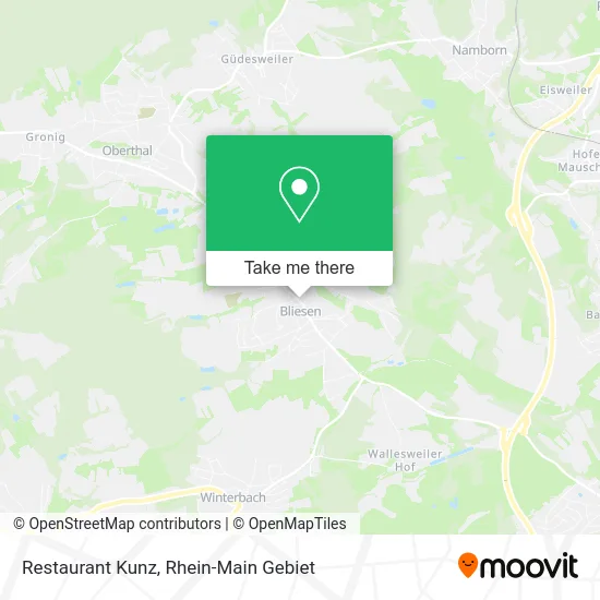 Карта Restaurant Kunz