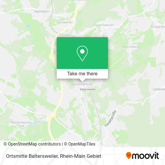 Карта Ortsmitte Baltersweiler