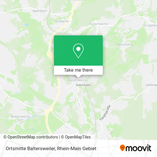 Карта Ortsmitte Baltersweiler