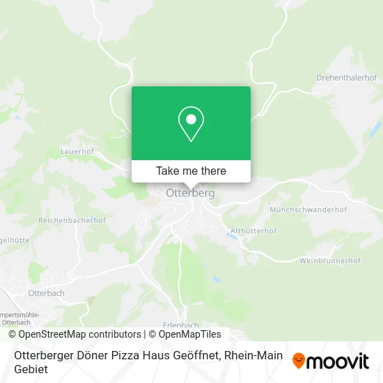 Карта Otterberger Döner Pizza Haus Geöffnet