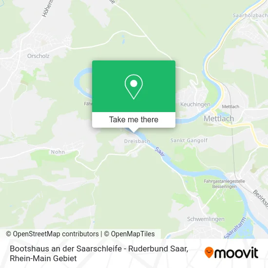 Карта Bootshaus an der Saarschleife - Ruderbund Saar