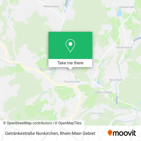 Карта Getränkestraße Nunkirchen