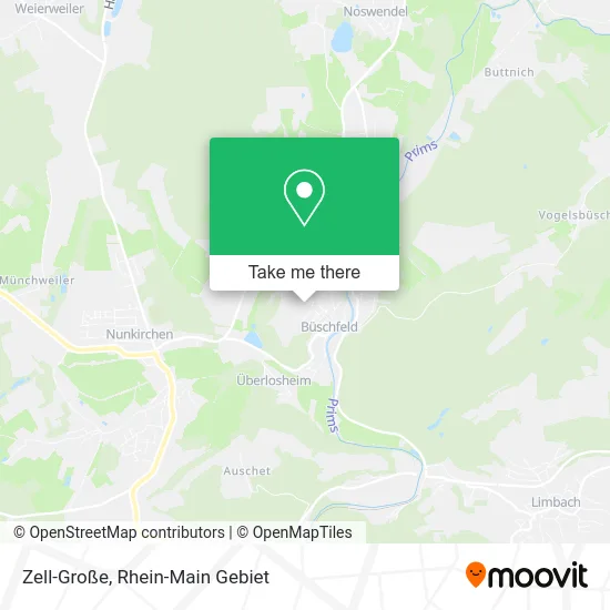 Карта Zell-Große