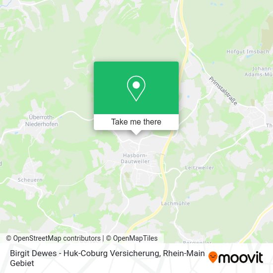 Карта Birgit Dewes - Huk-Coburg Versicherung