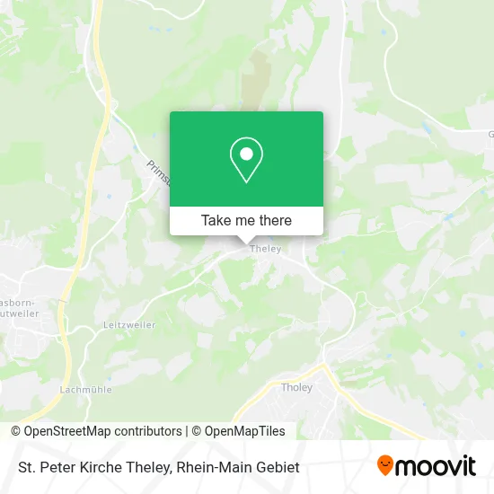 St. Peter Kirche Theley map