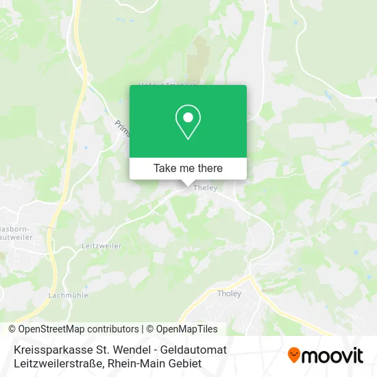 Kreissparkasse St. Wendel - Geldautomat Leitzweilerstraße map