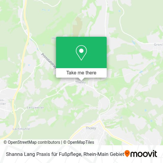 Карта Shanna Lang Praxis für Fußpflege