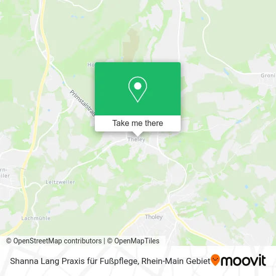 Карта Shanna Lang Praxis für Fußpflege