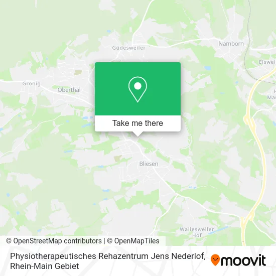 Карта Physiotherapeutisches Rehazentrum Jens Nederlof