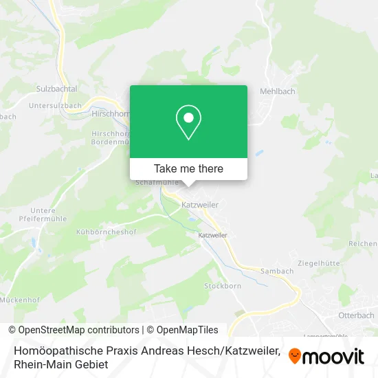 Карта Homöopathische Praxis Andreas Hesch / Katzweiler