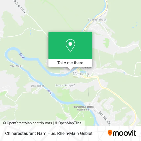 Карта Chinarestaurant Nam Hue