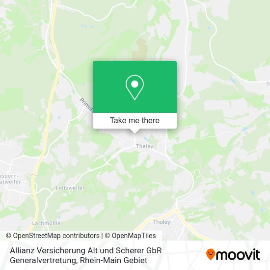 Карта Allianz Versicherung Alt und Scherer GbR Generalvertretung