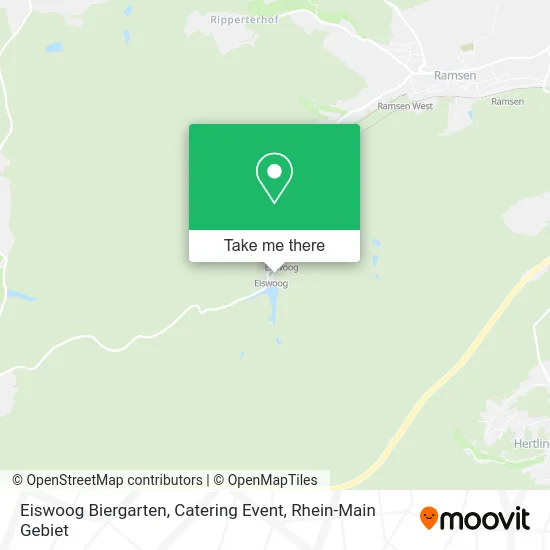 Карта Eiswoog Biergarten, Catering Event
