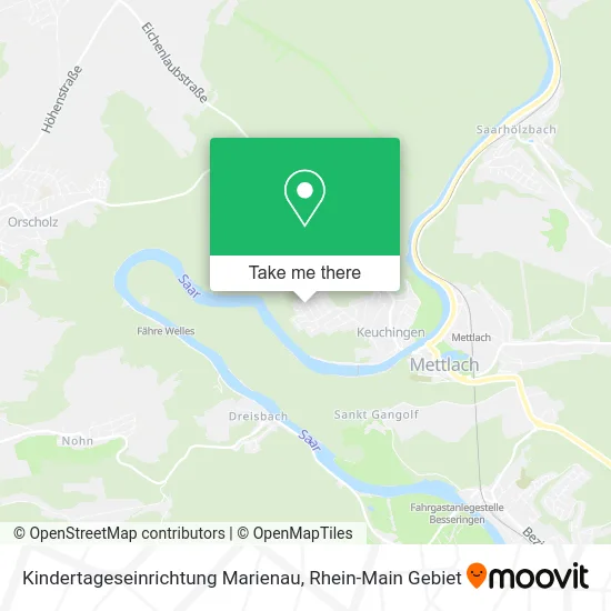 Карта Kindertageseinrichtung Marienau