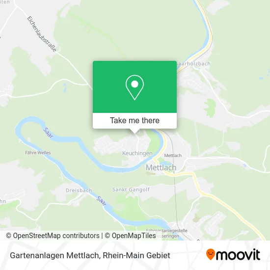 Карта Gartenanlagen Mettlach