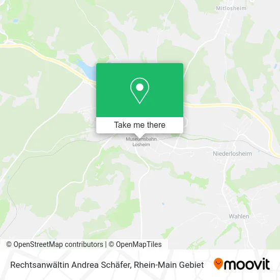 Карта Rechtsanwältin Andrea Schäfer