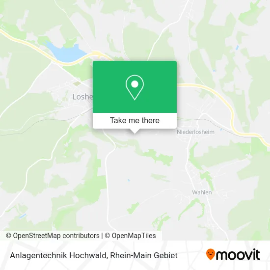 Карта Anlagentechnik Hochwald