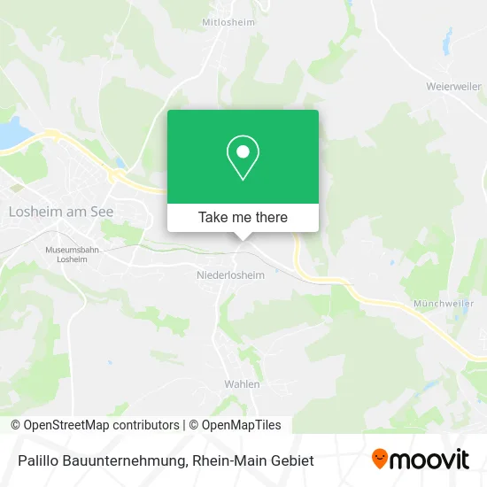 Карта Palillo Bauunternehmung