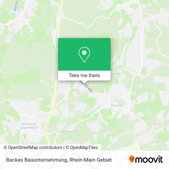 Карта Backes Bauunternehmung