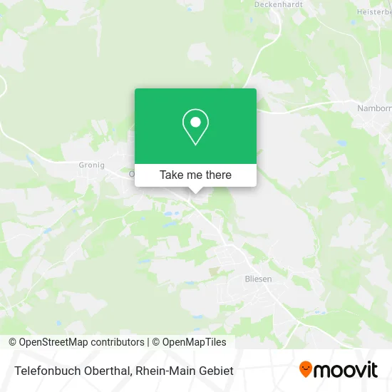 Карта Telefonbuch Oberthal