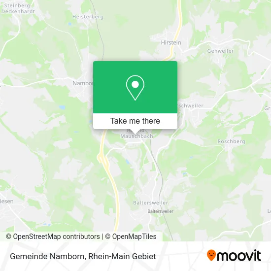 Карта Gemeinde Namborn