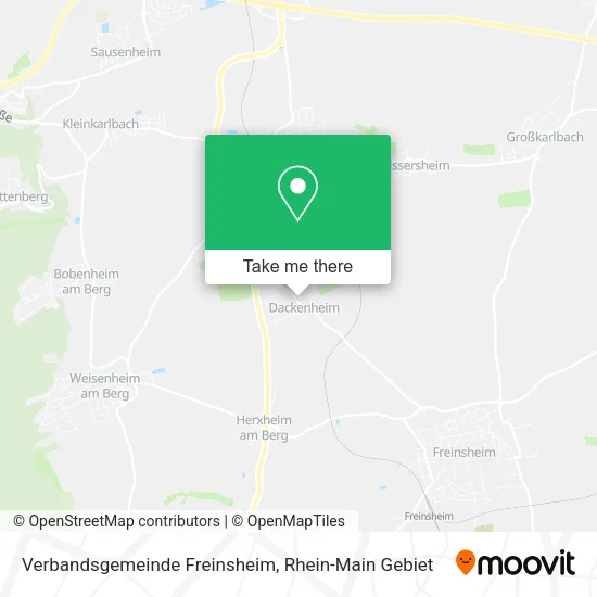 Карта Verbandsgemeinde Freinsheim