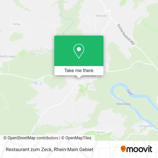 Карта Restaurant zum Zeck
