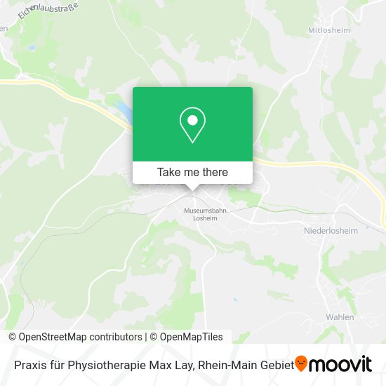 Карта Praxis für Physiotherapie Max Lay