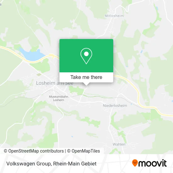 Карта Volkswagen Group