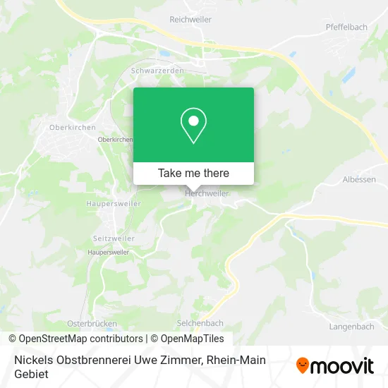 Карта Nickels Obstbrennerei Uwe Zimmer