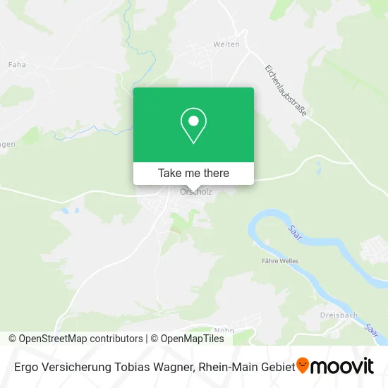 Карта Ergo Versicherung Tobias Wagner
