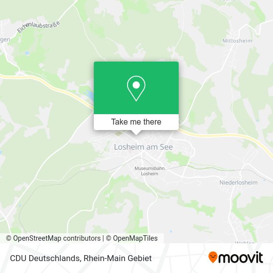 Карта CDU Deutschlands