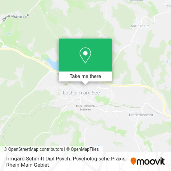 Карта Irmgard Schmitt Dipl.Psych. Psychologische Praxis