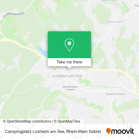 Карта Campingplatz Losheim am See