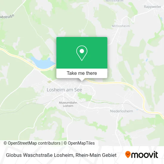 Карта Globus Waschstraße Losheim