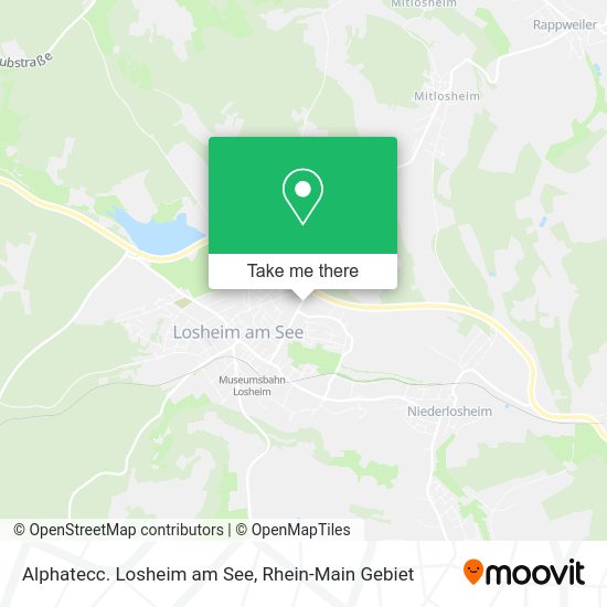 Карта Alphatecc. Losheim am See