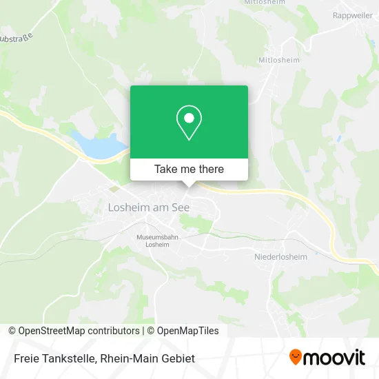 Карта Freie Tankstelle