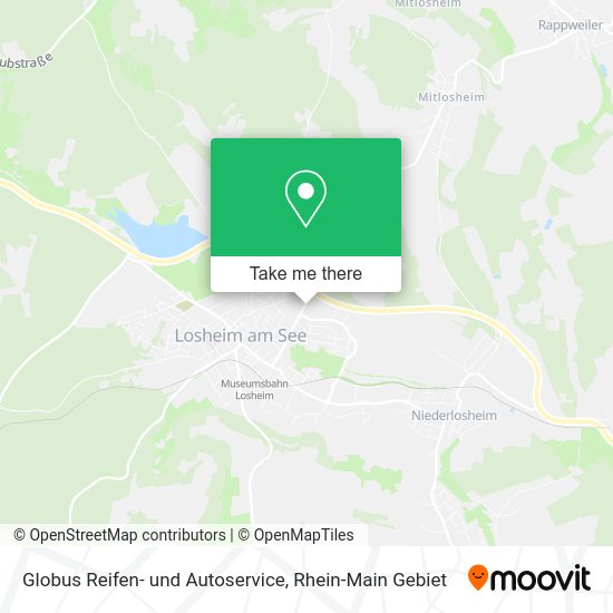 Карта Globus Reifen- und Autoservice